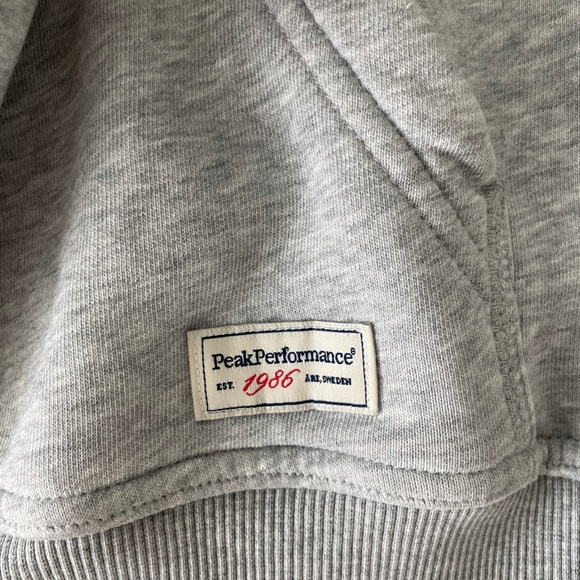 Peak Performance Heathered Grey/Pink Hoodie - Picture 4 of 5